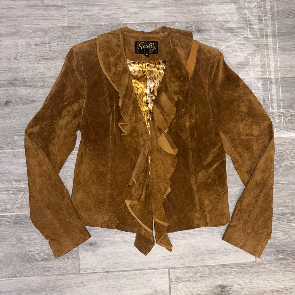 Brown Sueded Leather Jacket